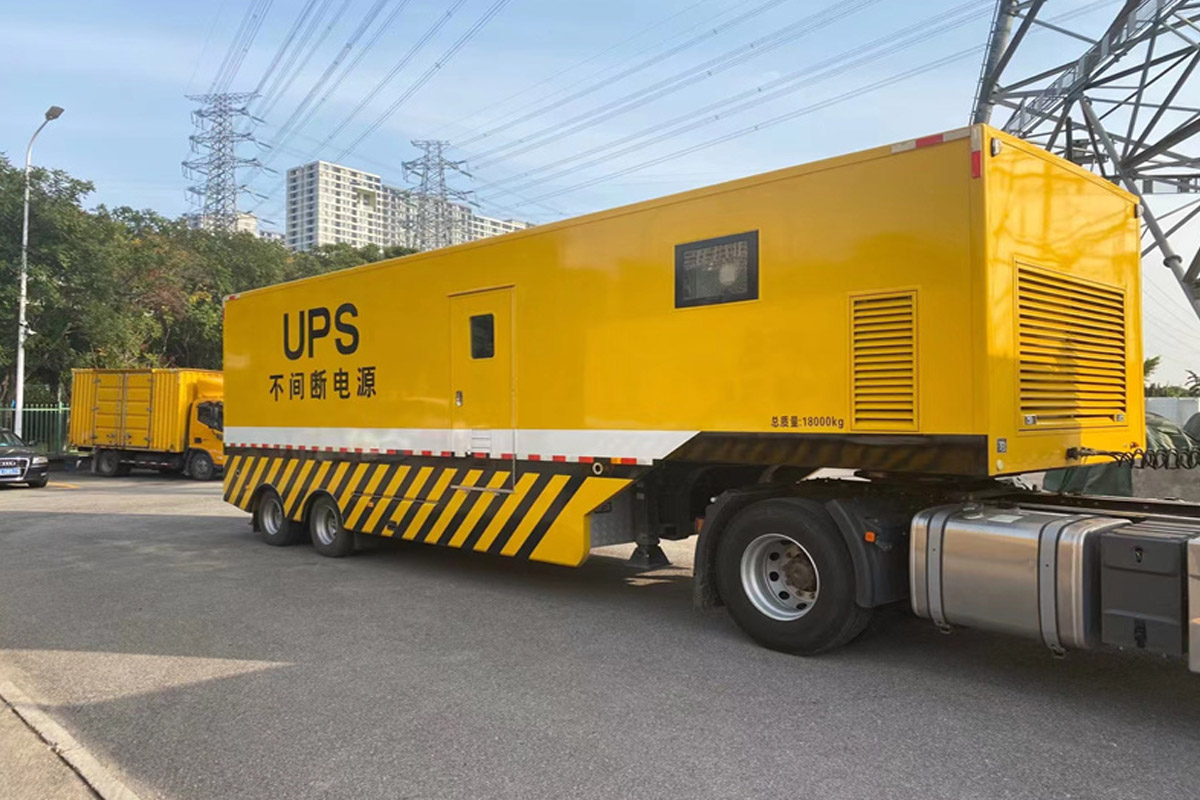 米东发电机租赁施工现场